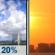 Wednesday: Slight Chance Showers And Thunderstorms then Sunny