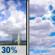 Sunday: Chance Showers And Thunderstorms then Partly Sunny