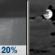 Tuesday Night: Slight Chance Rain Showers then Mostly Cloudy