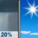 Friday: Slight Chance Rain Showers then Sunny